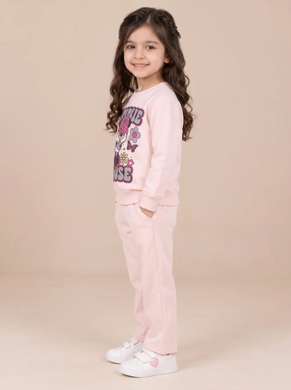 Girls Minnie Mouse Graphic Tracksuit Set